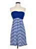 Express Stripes Blue Casual Dress Size XS - photo 1
