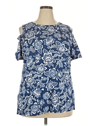 Woman Within Short Sleeve Blouse (view 1)