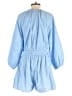 Tanya Taylor 100% Cotton Blue Romper Size L - photo 2