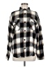 Forever 21 100% Cotton Plaid Gray Long Sleeve Button-Down Shirt Size M - photo 1