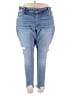 Lane Bryant Hearts Blue Jeans Size 28 - photo 1