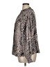 Jennifer Lopez Animal Print Gray Long Sleeve Blouse Size XL - photo 5