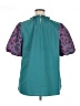 Entro Teal Short Sleeve Blouse Size XL - photo 2