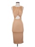 21 Saints Solid Tan Cocktail Dress Size S - photo 1