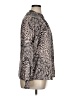 Jennifer Lopez Animal Print Gray Long Sleeve Blouse Size XL - photo 4