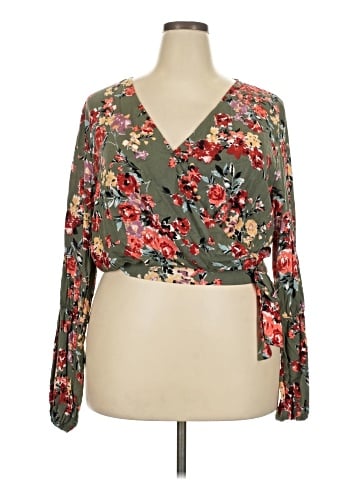 Xhilaration Long Sleeve Blouse (view 1)