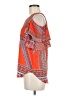 I.N. San Francisco Orange Short Sleeve Blouse Size M - photo 5