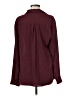 NY Collection 100% Polyester Polka Dots Burgundy Long Sleeve Blouse Size M (estimated) - photo 2