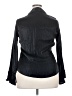 Caran Metallic Black Long Sleeve Blouse Size 2X - photo 2