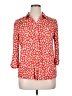 Indigo Rose Hearts Red 3/4 Sleeve Button-Down Shirt Size XL (petite) - photo 1