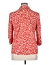Indigo Rose Hearts Red 3/4 Sleeve Button-Down Shirt Size XL (petite) - photo 2
