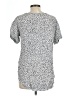 Full Tilt 100% Rayon Silver Short Sleeve Blouse Size L - photo 2