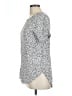 Full Tilt 100% Rayon Silver Short Sleeve Blouse Size L - photo 5