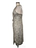 Theia Metallic Silver Cocktail Dress Size 6 - photo 5