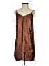 A New Day 100% Polyester Metallic Brown Cocktail Dress Size S - photo 1