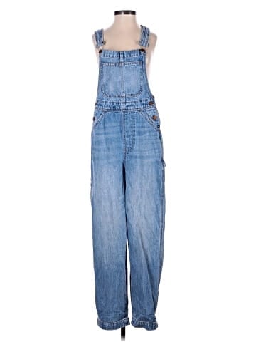 Madewell Denim Oversized Carpenter Overalls in Aldott Wash (view 1)