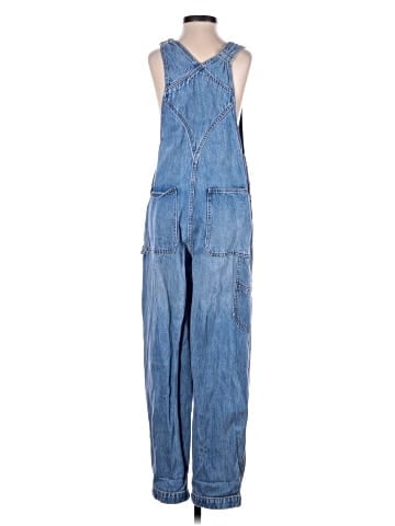 Madewell Denim Oversized Carpenter Overalls in Aldott Wash (view 2)