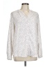 dalia Polka Dots Ivory Long Sleeve Blouse Size L - photo 1