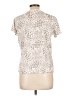Primark 100% Cotton Animal Print Ivory Short Sleeve Top Size 12 - photo 2