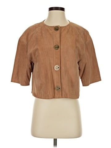 Tibi 3/4 Sleeve Button-Down Shirt (view 1)