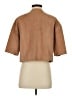 Tibi 100% Leather Brown 3/4 Sleeve Button-Down Shirt Size 4 - photo 2