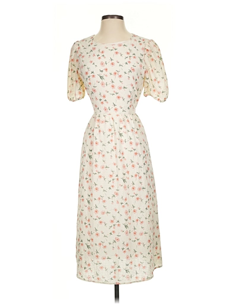 Pre-owned Dazy Casual Dress In Ivory