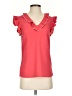 Reiss Red Short Sleeve Blouse Size 0 - photo 1
