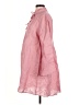 Harshman 100% Linen Pink 3/4 Sleeve Button-Down Shirt Size M - photo 5