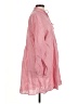 Harshman 100% Linen Pink 3/4 Sleeve Button-Down Shirt Size M - photo 4