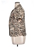 Elementz Animal Print Tan Short Sleeve Blouse Size XL - photo 5