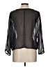 Poetry 100% Polyester Gray Black 3/4 Sleeve Blouse Size L - photo 2