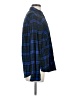 Express Plaid Blue Long Sleeve Button-Down Shirt Size S - photo 4