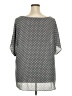 Alfani 100% Polyester Gray Short Sleeve Blouse Size 22 - photo 2