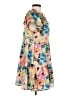 Entro 100% Polyester Print Pink Orange Casual Dress Size M - photo 4