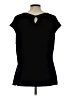 Vince Camuto Black Short Sleeve Top Size L - photo 2