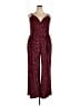Kaileigh Paisley Burgundy Jumpsuit Size 3X - photo 1