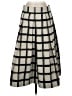 Eliza J Plaid Gray Formal Skirt Size 4 - photo 1