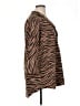 Tuckernuck Animal Print Brown 3/4 Sleeve Blouse Size XL - photo 4