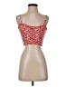 Primark 100% Cotton Red Tube Top Size XS - photo 1