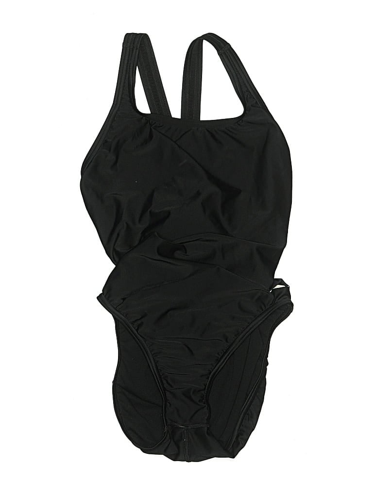 Pre-owned Speedo One Piece Swimsuit In Black