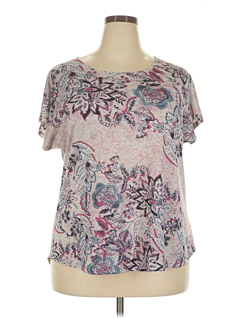 Pre-owned Style & Co Short Sleeve T-shirt In Pink