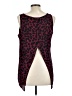 Express 100% Polyester Burgundy Tank Top Size L - photo 2
