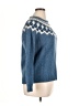 L.L.Bean 100% Wool Chevron-herringbone Blue Wool Pullover Sweater Size XL - photo 4