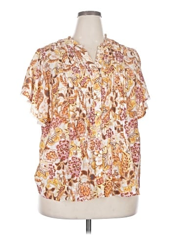 Democracy Short Sleeve Blouse (view 1)