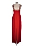 Calvin Klein 100% Polyester Red Cocktail Dress Size 12 - photo 2