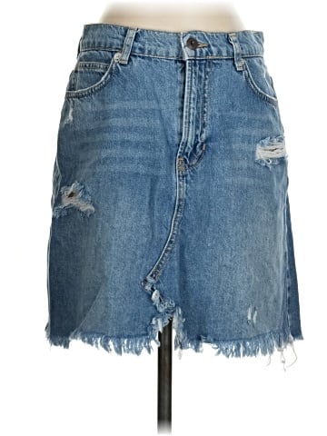 We the Free Denim Skirt (view 1)