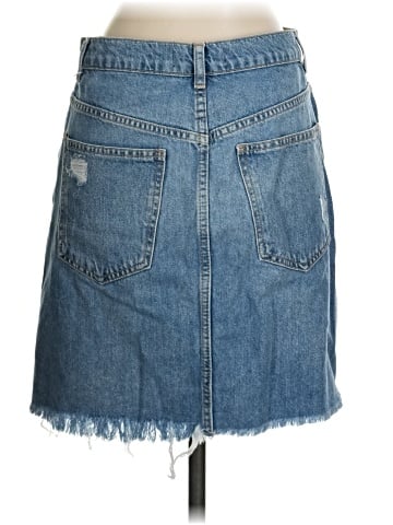 We the Free Denim Skirt (view 2)