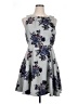 Elle Floral Gray Cocktail Dress Size 16 - photo 1