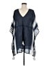 Tory Burch 100% Cotton Blue Poncho Size Med - Lg - photo 1