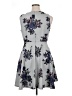 Elle Floral Gray Cocktail Dress Size 16 - photo 2